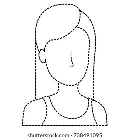 beautiful woman head avatar character