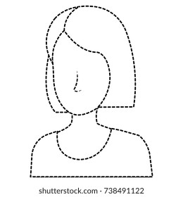 beautiful woman head avatar character