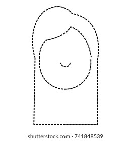 beautiful woman head avatar character