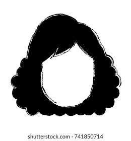 beautiful woman head avatar character