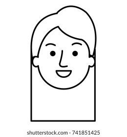 beautiful woman head avatar character