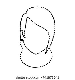 beautiful woman head avatar character
