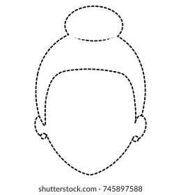 beautiful woman head avatar character