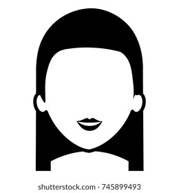 beautiful woman head avatar character