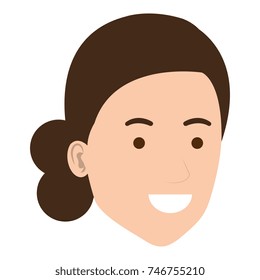 beautiful woman head avatar character