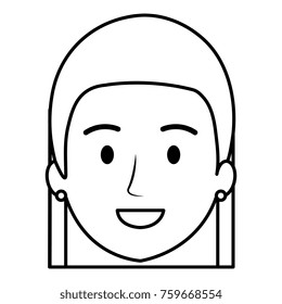 beautiful woman head avatar character