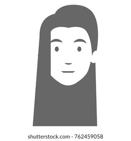 beautiful woman head avatar character