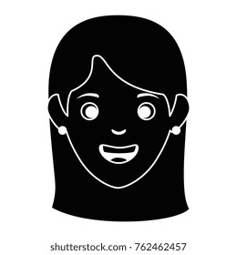 beautiful woman head avatar character