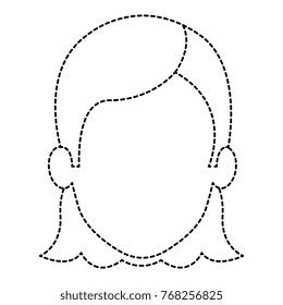 beautiful woman head avatar character