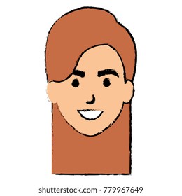 beautiful woman head avatar character