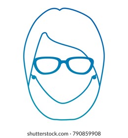 beautiful woman head avatar character