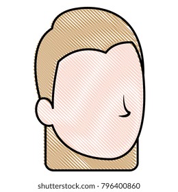 beautiful woman head avatar character