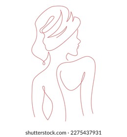 Beautiful woman icon design illustration