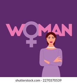 Beautiful Woman Illustration Minimal Vector
