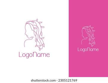 Beautiful Woman Logo Design - Logo Design Template