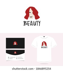 beautiful woman logo, very suitable to use screen printing t-shirts, business cards, stickers etc.