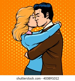 beautiful woman and man