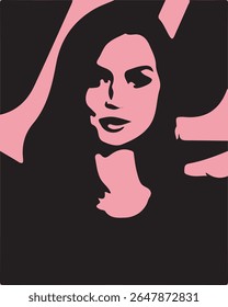 A bela mulher foto arte