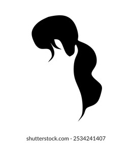 Beautiful woman with ponytail image vector