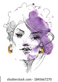 Beautiful woman. Portrait of a girl. Face