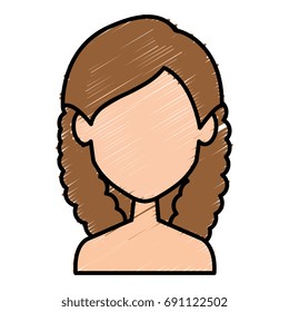 beautiful woman shirtless avatar character