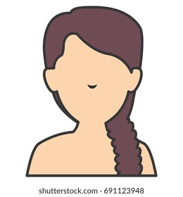 beautiful woman shirtless avatar character