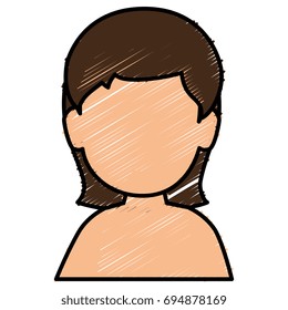 beautiful woman shirtless avatar character