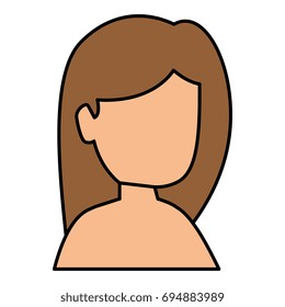 beautiful woman shirtless avatar character
