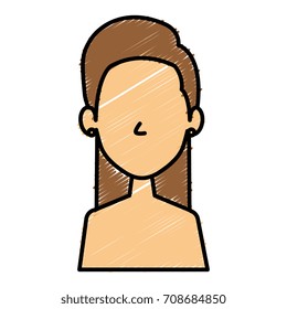beautiful woman shirtless avatar character