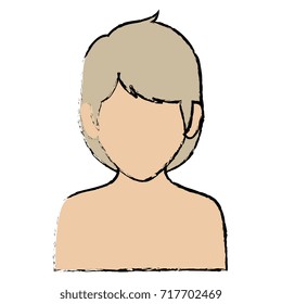 beautiful woman shirtless avatar character