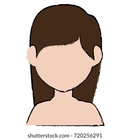beautiful woman shirtless avatar character