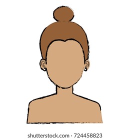 beautiful woman shirtless avatar character