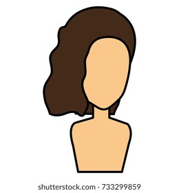 beautiful woman shirtless avatar character