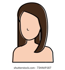 beautiful woman shirtless avatar character