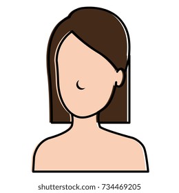 beautiful woman shirtless avatar character
