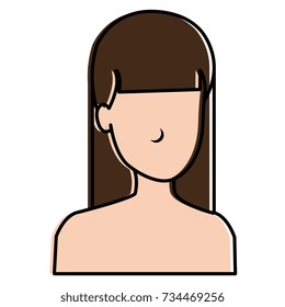 beautiful woman shirtless avatar character