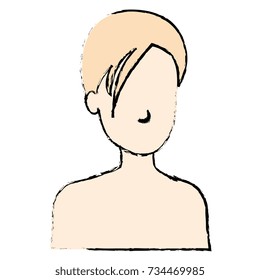 beautiful woman shirtless avatar character