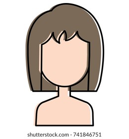 beautiful woman shirtless avatar character