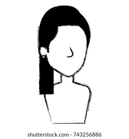 beautiful woman shirtless avatar character