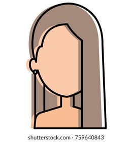 beautiful woman shirtless avatar character
