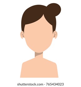 beautiful woman shirtless avatar character