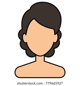 beautiful woman shirtless avatar character