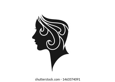 여자얼굴 실루엣 이미지, 스톡 사진 및 벡터 | Shutterstock