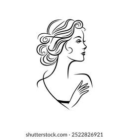 Beautiful Woman silhouette logo Girl logo Female Silhouette logo Woman silhouette logo Exotic Premium Vector Silhouette Pilates