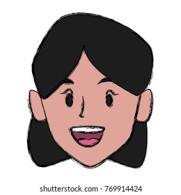 beautiful woman smiling face