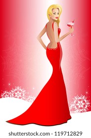 beautiful woman vector