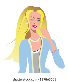 beautiful woman vector
