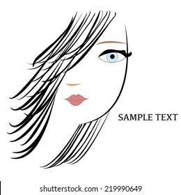 Beautiful woman vector
