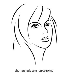 Beautiful Woman Vector Stock Vector (Royalty Free) 260980760 | Shutterstock