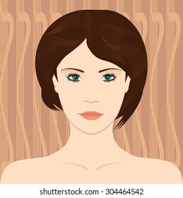 Beautiful woman's face